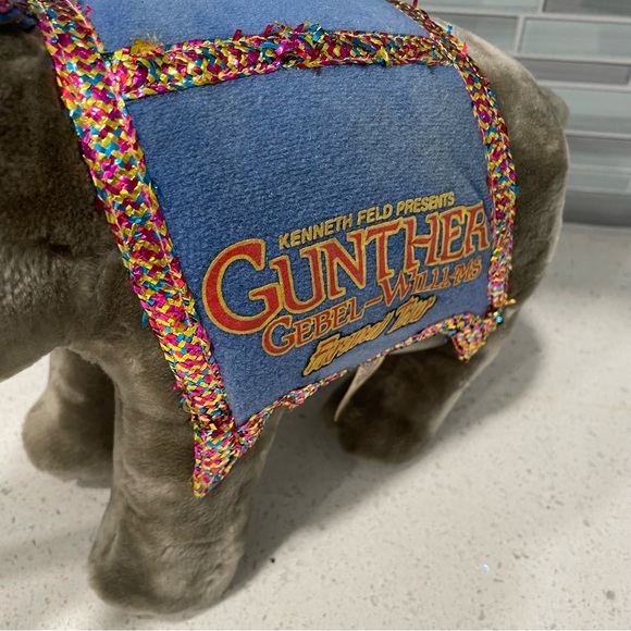 Vintage Ringling Bros Barnum Bailey Circus Gunther Farewell Tour Elephant Plush - Picture 8 of 15